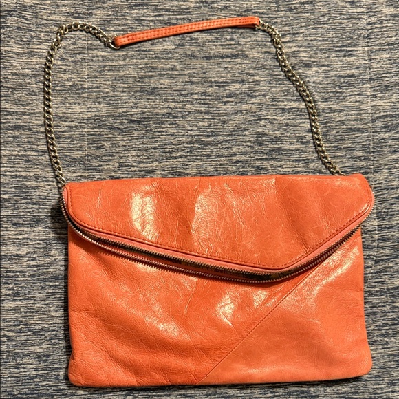 HOBO Pink Leather Clutch Bag - Picture 1 of 4